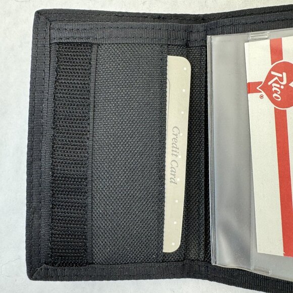 Vintage NASCAR #6 Mark Martin Leather Nylon Trifold Wallet Hook Loop Closure - Picture 6 of 11